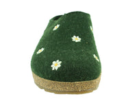 Haflinger Clogs Grizzly Margherita Daisy Green