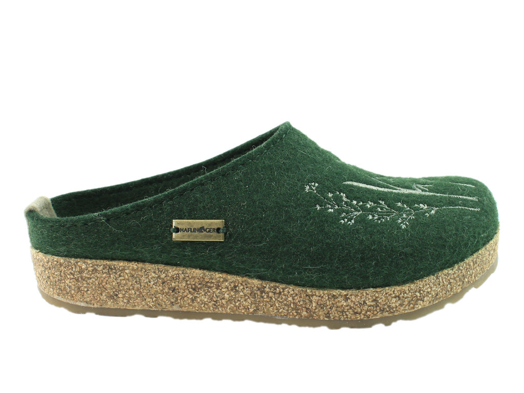 Haflinger Clogs Grizzly Meadow Green