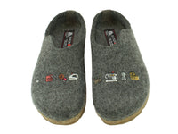 Haflinger Clogs Grizzly Sewing Grey