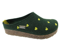 Haflinger Clogs Grizzly Sweetheart Forest Green