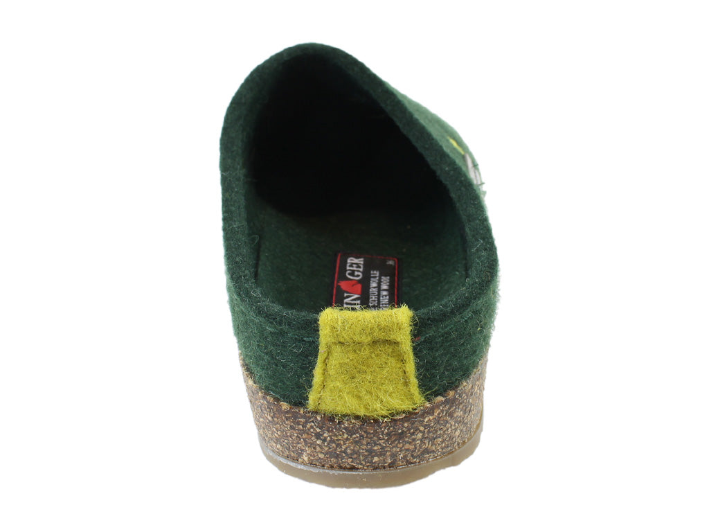 Haflinger Clogs Grizzly Sweetheart Forest Green