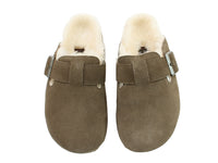 Haflinger Clogs Sheepskin Hawk Shitake