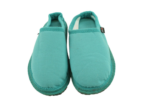 Size 38/UK5 only - Haflinger Cotton Slippers Aqua