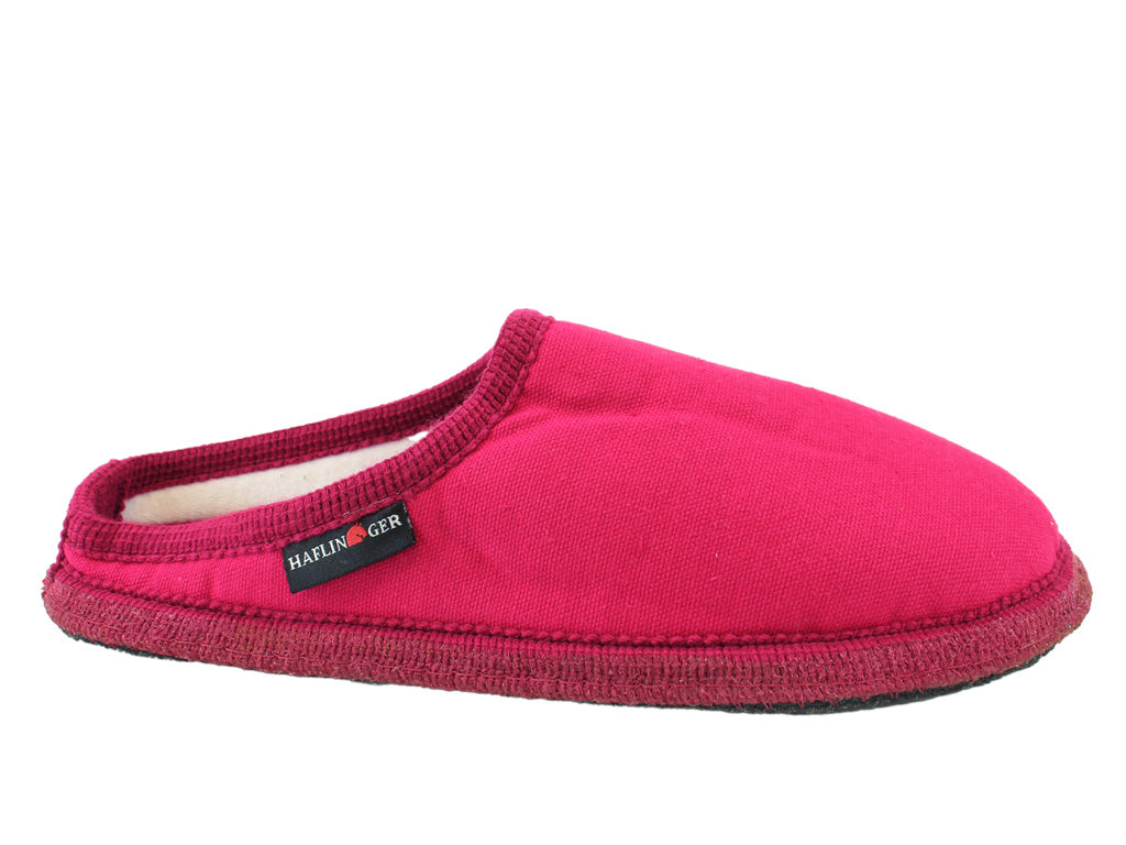 Size 38/UK5 only - Haflinger Cotton Slippers Fuschia