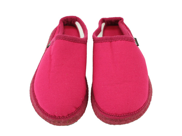 Size 38/UK5 only - Haflinger Cotton Slippers Fuschia