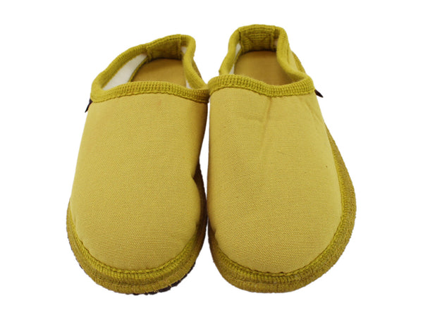 Size 38/UK5 only - Haflinger Cotton Slippers Yellow