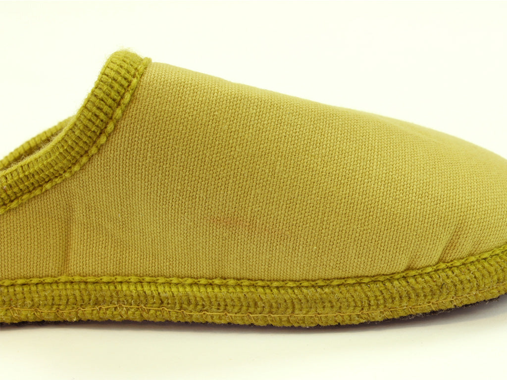 Size 38/UK5 only - Haflinger Cotton Slippers Yellow