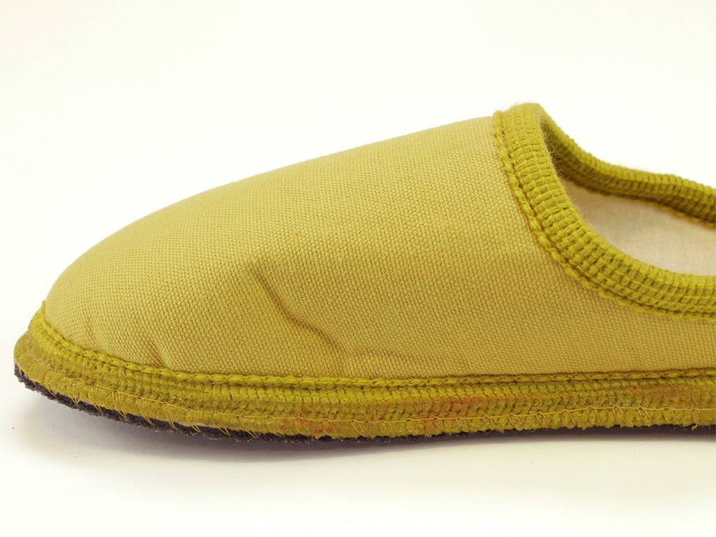 Size 38/UK5 only - Haflinger Cotton Slippers Yellow