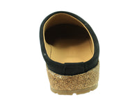 Haflinger Grizzly Leather Clogs Black