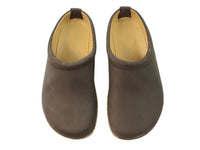 Haflinger Grizzly Leather Clogs Brown