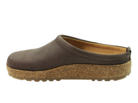 Haflinger Grizzly Leather Clogs Brown