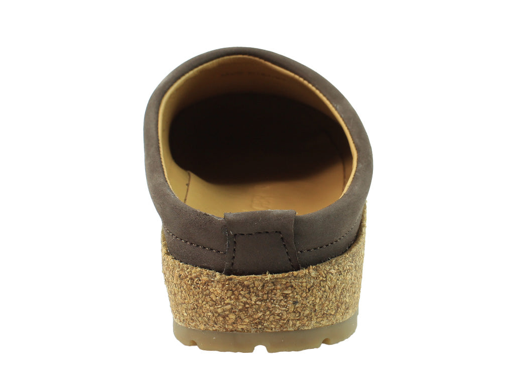 Haflinger Grizzly Leather Clogs Brown