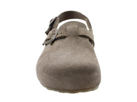 Haflinger Leather Clogs Faro Greige