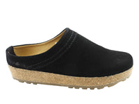 Haflinger Leather Clogs Malmo Black 2701