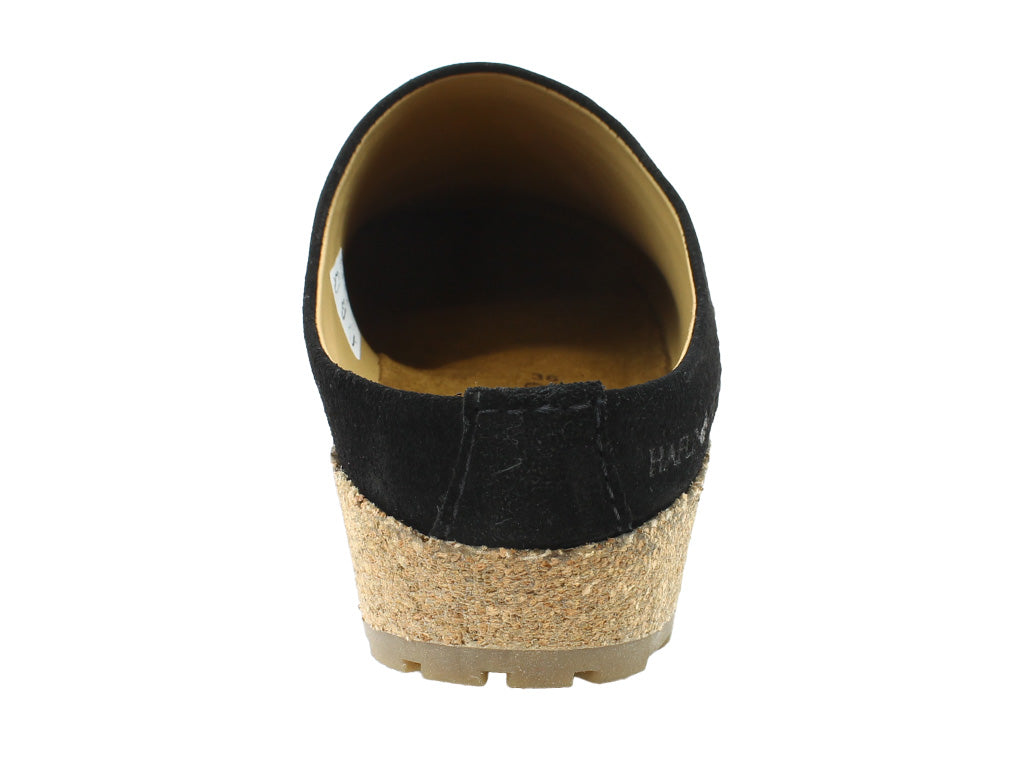 Haflinger Leather Clogs Malmo Black 2701
