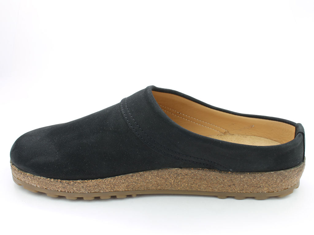 Haflinger Leather Clogs Malmo Black (Second Quality)