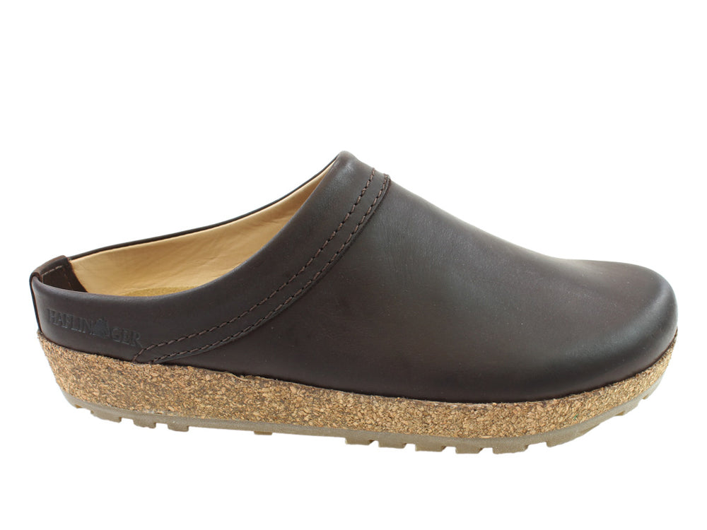 Haflinger Leather Clogs Malmo Brown | Unisex | Shoegarden UK