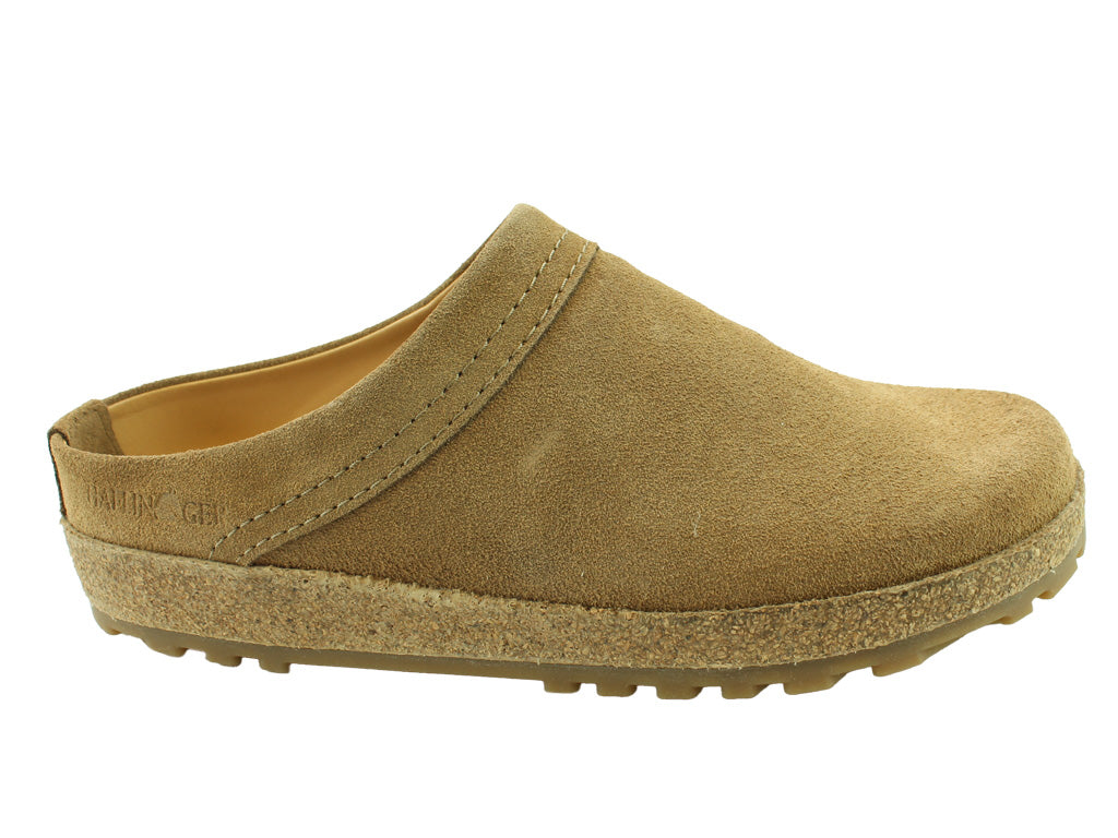 Size 38/UK5 only - Haflinger Leather Clogs Malmo Camel