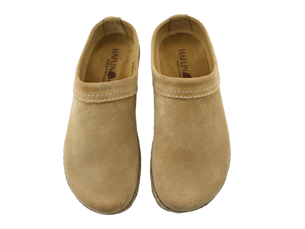 Haflinger Leather Clogs Malmo Sahara