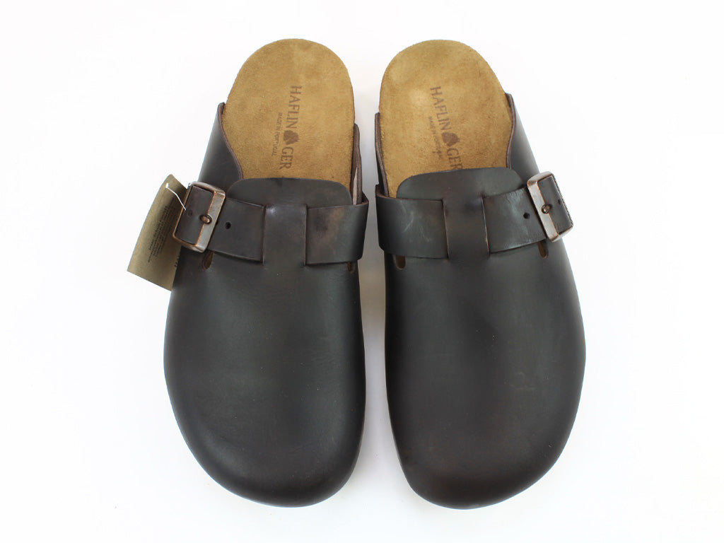 Haflinger Leather Clogs Porto Brown (Second Quality)