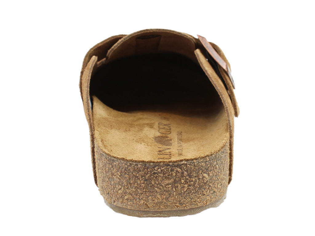 Haflinger Leather Clogs Porto Cognac