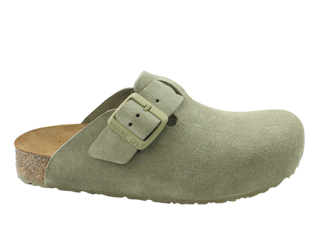 Haflinger Leather Clogs Porto Sage