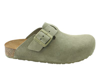 Haflinger Leather Clogs Porto Sage