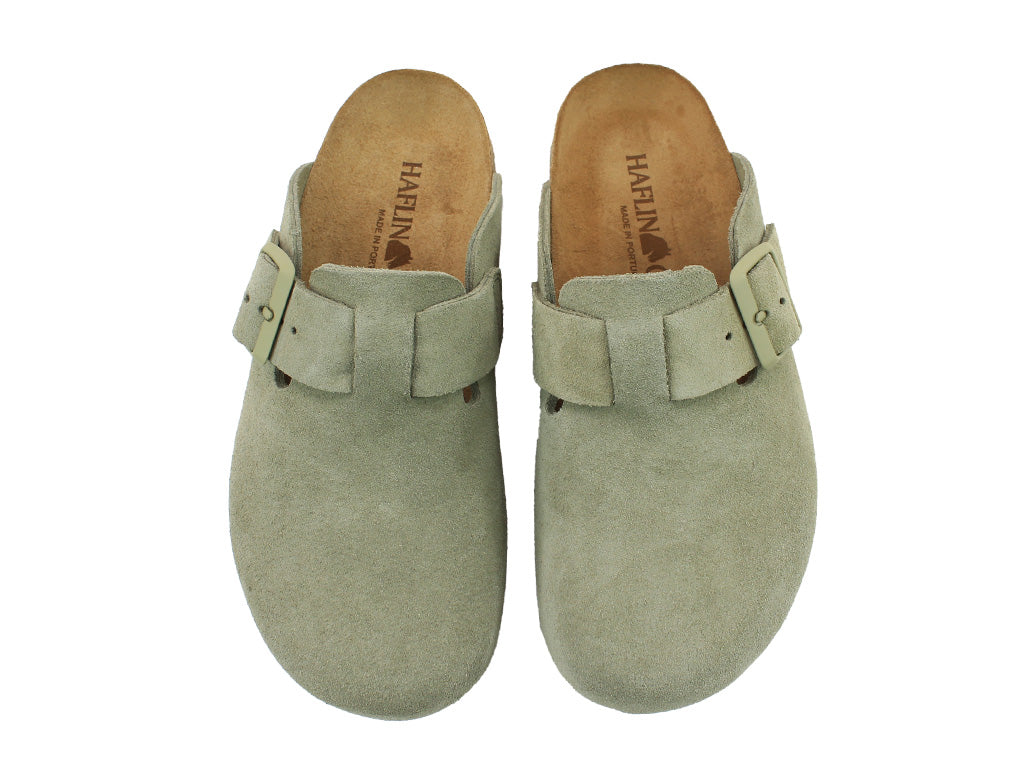 Haflinger Leather Clogs Porto Sage