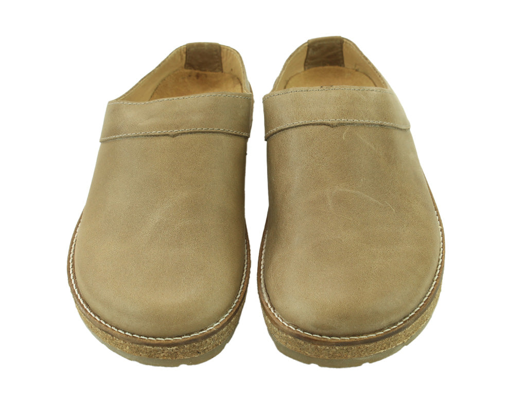 Haflinger Leather Clogs Travel Neo Taupe (Second Quality)