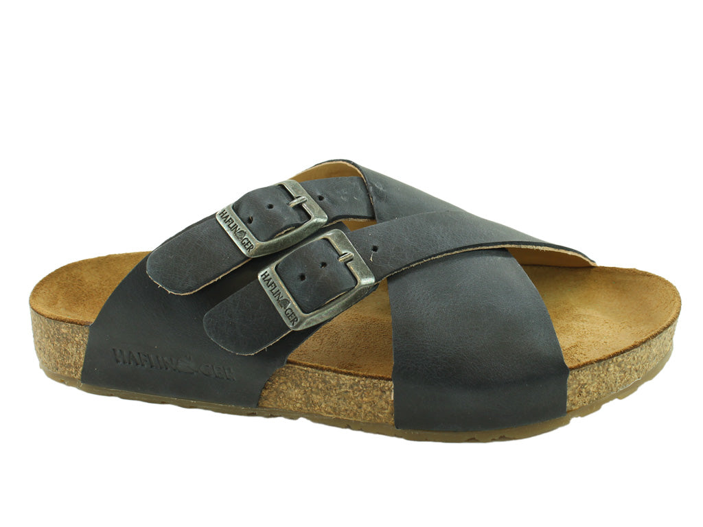 Size 38/UK5 only - Haflinger Sandals Amiga Dark Navy