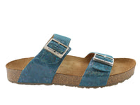 Size 37/UK4 only - Haflinger Sandals Andrea Blue Hologram