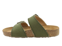 Haflinger Sandals Andrea Olive Canvas