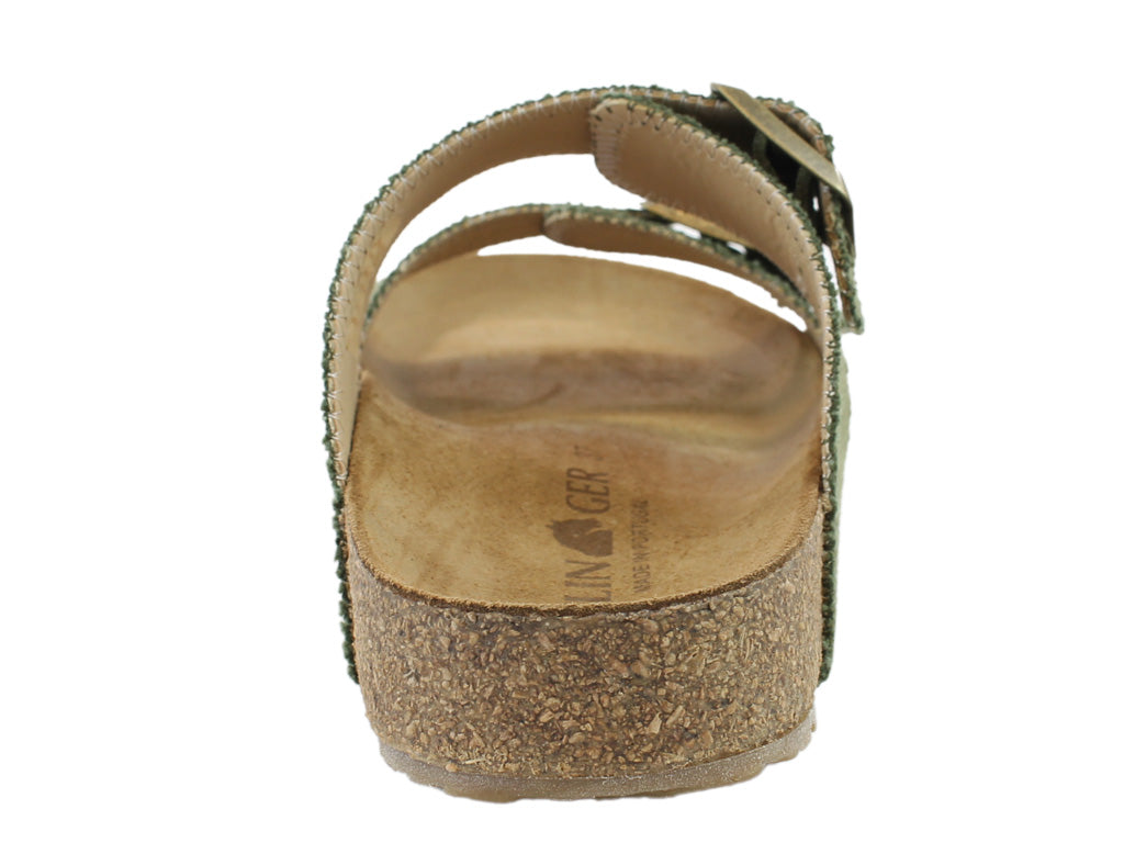 Haflinger Sandals Andrea Olive Canvas