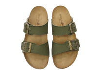 Haflinger Sandals Andrea Olive Canvas