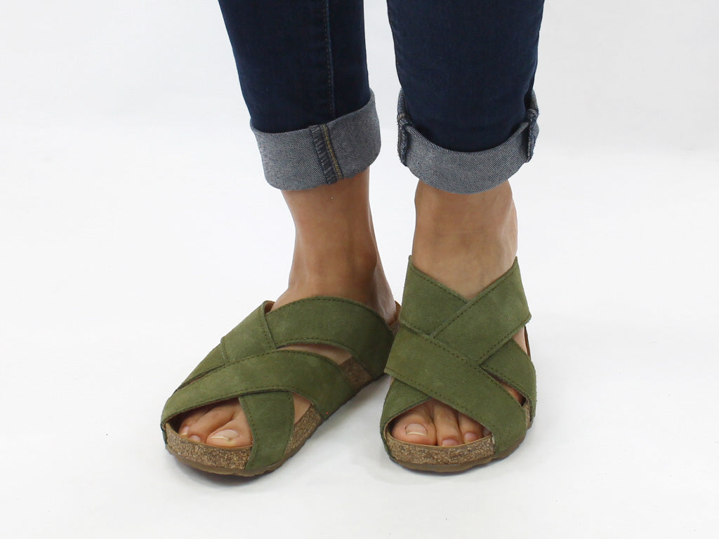Haflinger Sandals Como Green