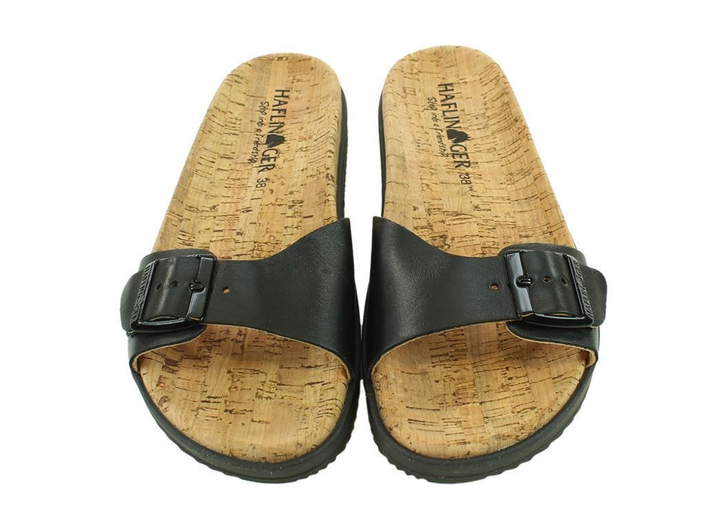 Size 38/UK5 only - Haflinger Sandals Corfu Black