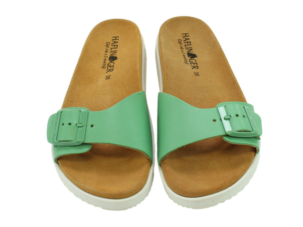 Size 38/UK5 only - Haflinger Sandals Corfu Green