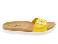 Size 38/UK5 only - Haflinger Sandals Corfu Yellow Vegan