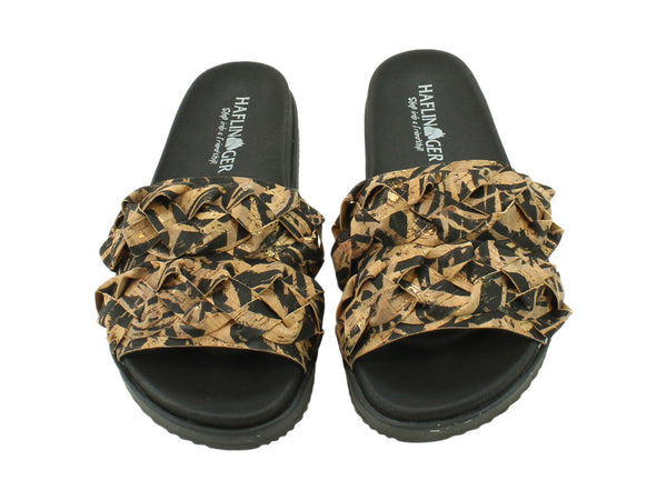 Size 38/UK5 only - Haflinger Sandals Crete Zebra Vegan