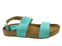 Size 38/UK5 only - Haflinger Sandals Ivy Aqua Braided