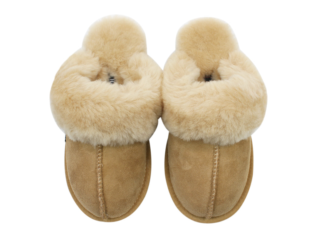Haflinger Sheepskin Slippers North Star Beige