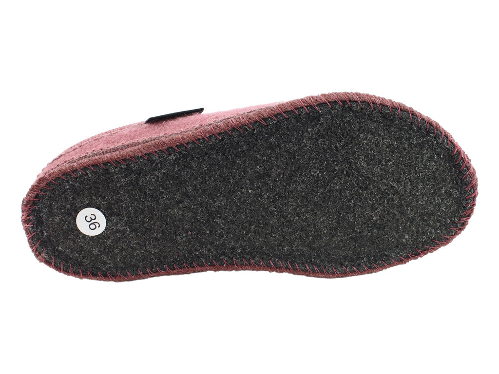 Haflinger Slippers Alaska Heather Rose