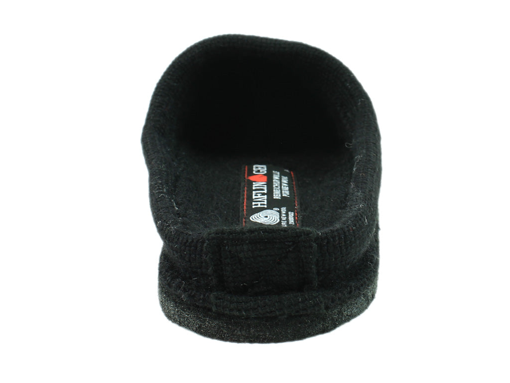 Haflinger Slippers Flair Felix Dog Black