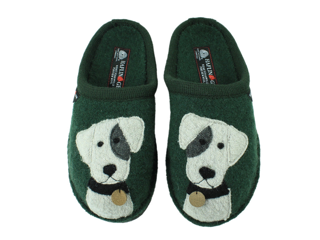 Haflinger Slippers Flair Rudi Green