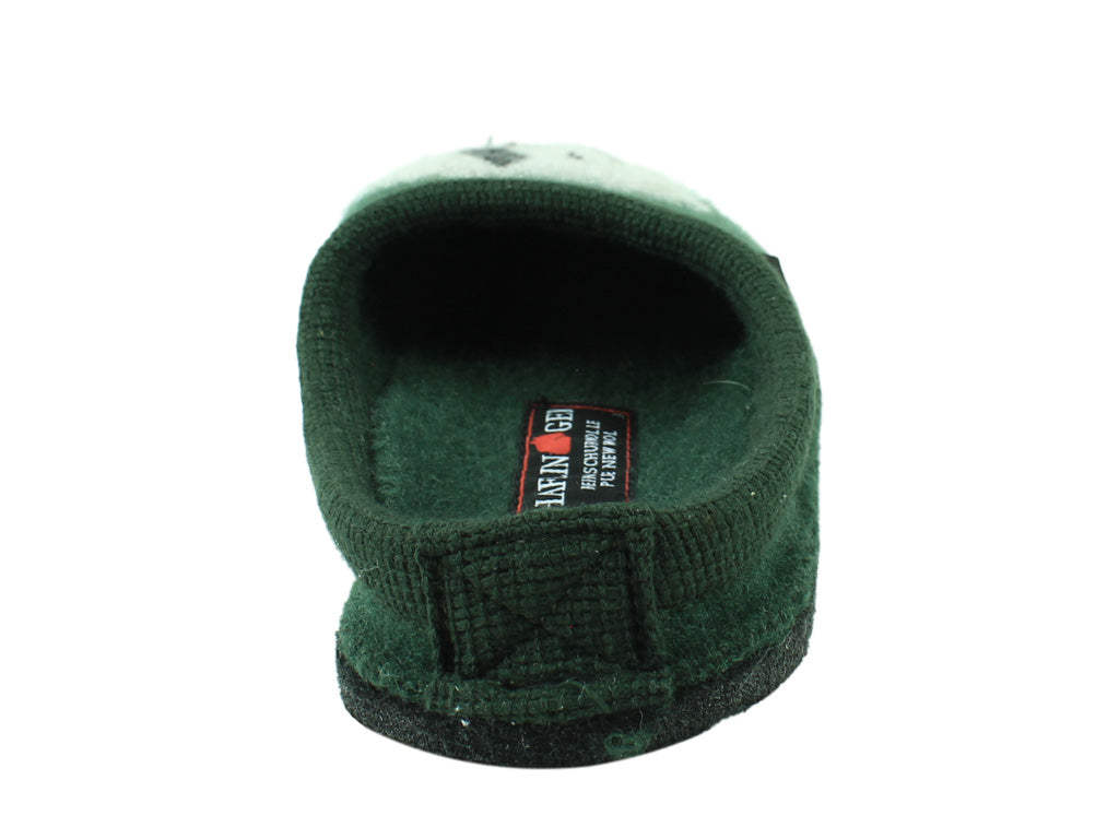 Haflinger Slippers Flair Rudi Green