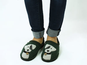 Haflinger Slippers Flair Rudi Green