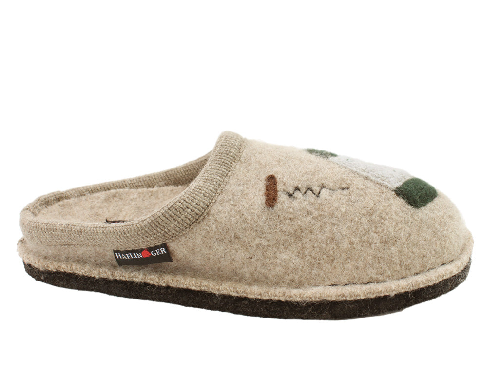 Haflinger Slippers Flair Wine Time Beige