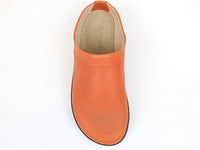 Haflinger Leather Clogs Travel Orange (Second Quality)