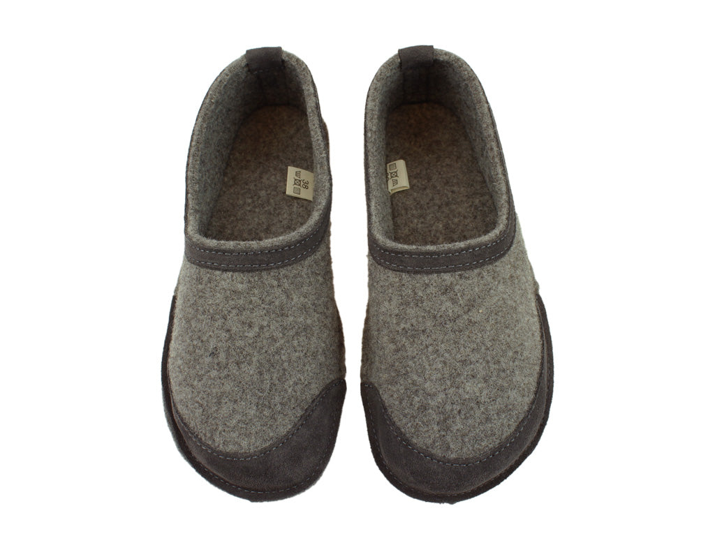OmaKing Barefoot Steiner slippers Ash Brown