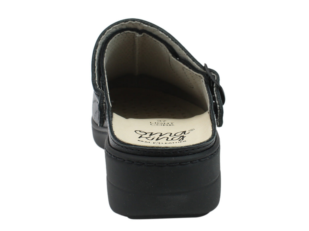 OmaKing Loosu Classic leather clogs Black